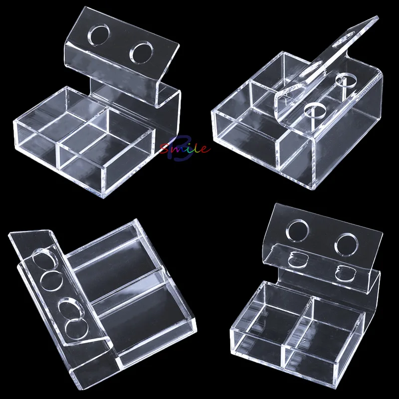 1pcs High Quality Dental Impression Dispenser Gun Mixing Organizer box imported acrylic Transparent for placing holder