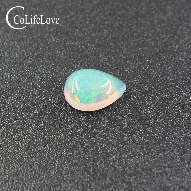 5mm*7mm pear cut natural opal gemstone 100% real white opal for jewelry shop wholesale price opal gemstone