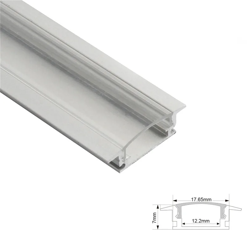 1 zestaw 50cm * 1.8mm U/V/YW styl w kształcie światła typu LED Bar kanał aluminiowy uchwyt przezroczysta osłona koniec do taśmy LED światła części