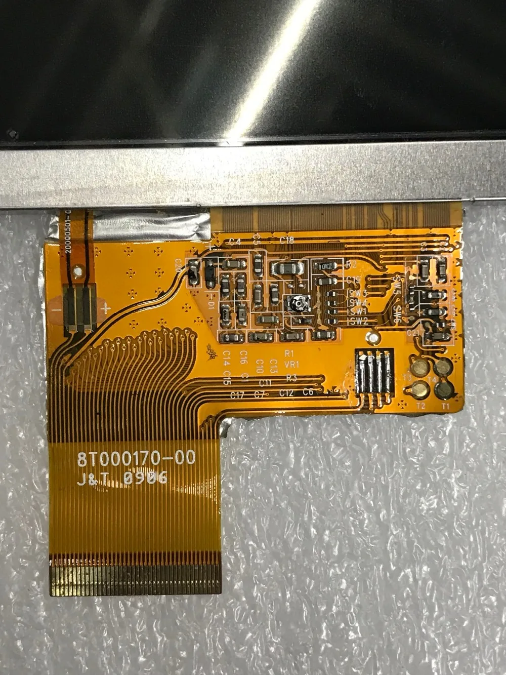 Substituição compatível 4. tela lcd de 3 polegadas at043tn24 v.1 8t000170-00