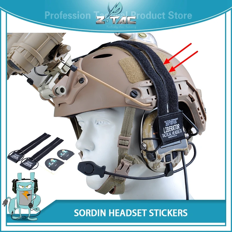 Z Tactical Conversion Kit for Tactical Helmets and zSordin Headset Stickers TACTICAL Headset Accessories Z004