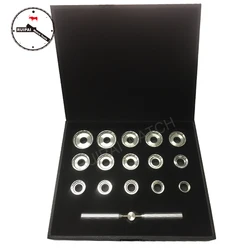 High Quality Solid Stainless Steel Watch Back Case Opener Set for Breitling Watches, 15pcs assort size Watch Openers Kit