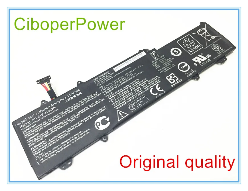 Original Battery For UX32LA UX32LN UX32LN-R4053H C31N1330 0B200-00070200 11.31V 50WH