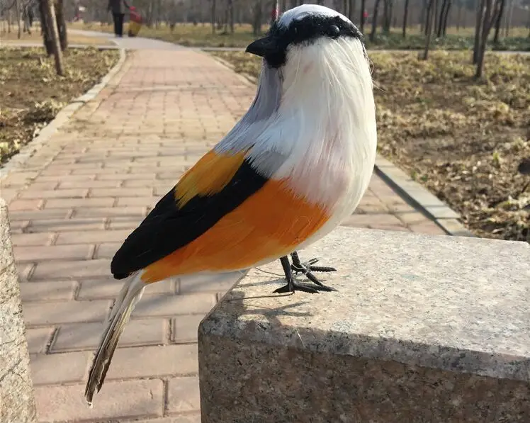 Simulación bonita, modelo de pájaro giratorio, regalo de pájaro de espuma y plumas de aproximadamente 22cm 1775