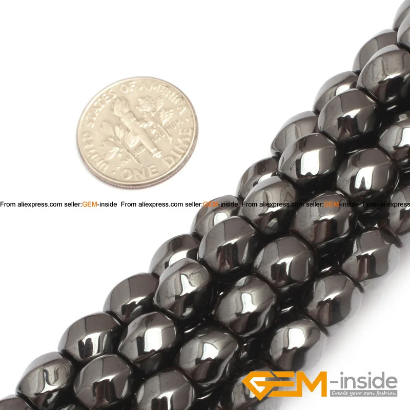 Twist Rectangle Magnetic Black Hematite Beads Natural Stone Beads DIY Beads For Jewelry Making Strand 15 Inches Fashion Bead