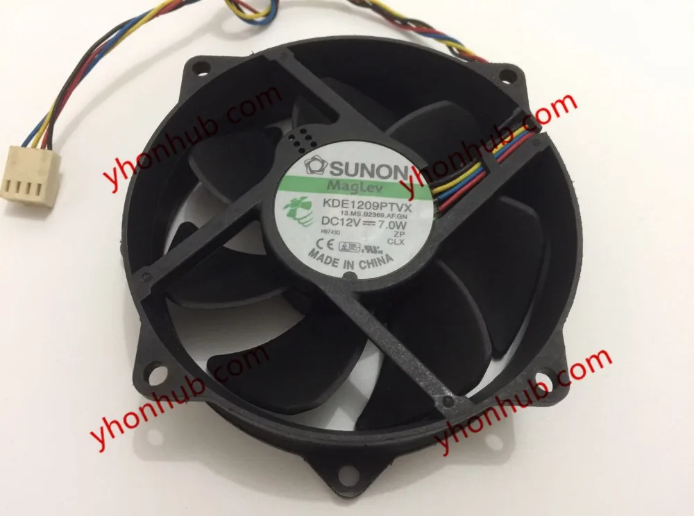 

SUNON KDE1209PTVX 13.MS.B2369.AF.GN DC 12V 7.0W 92x92x25mm Server Cooling Fan