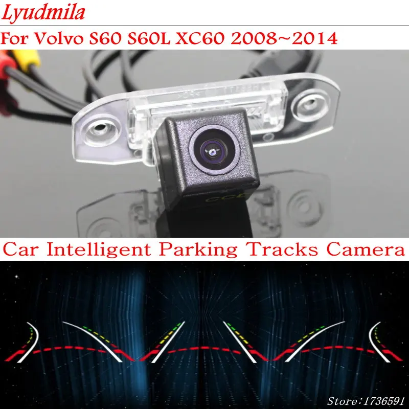 

Lyudmila Car Tracks FOR Volvo S60 S60L XC60 2008~2014 / HD Reversing Parking Camera / Car Dynamic Tragectory Rear View Camera