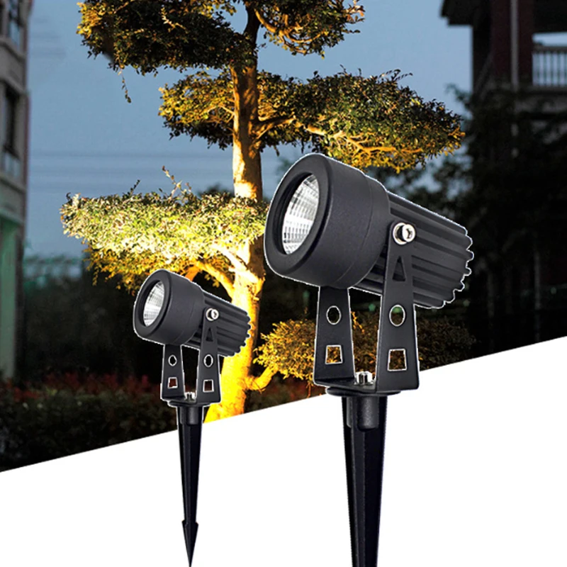 New 5W Waterproof Lights LED Lawn Lamp DC12V Landscape Spot Light IP65 12 V Outdoor Lighting Lamps Spike Light For Garden