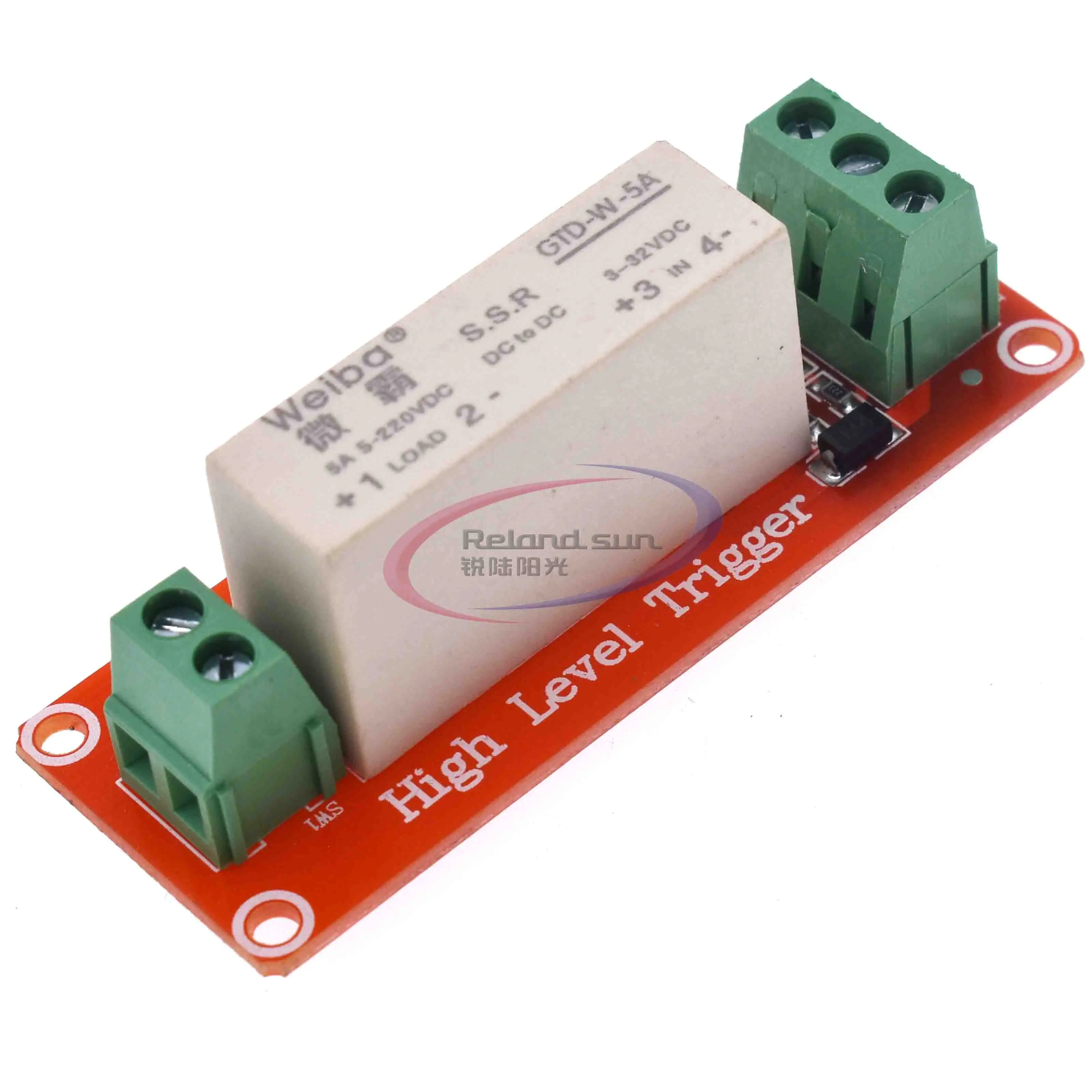 1 Channel SSR Solid State Relay Module High-low Trigger 5A 3-32V