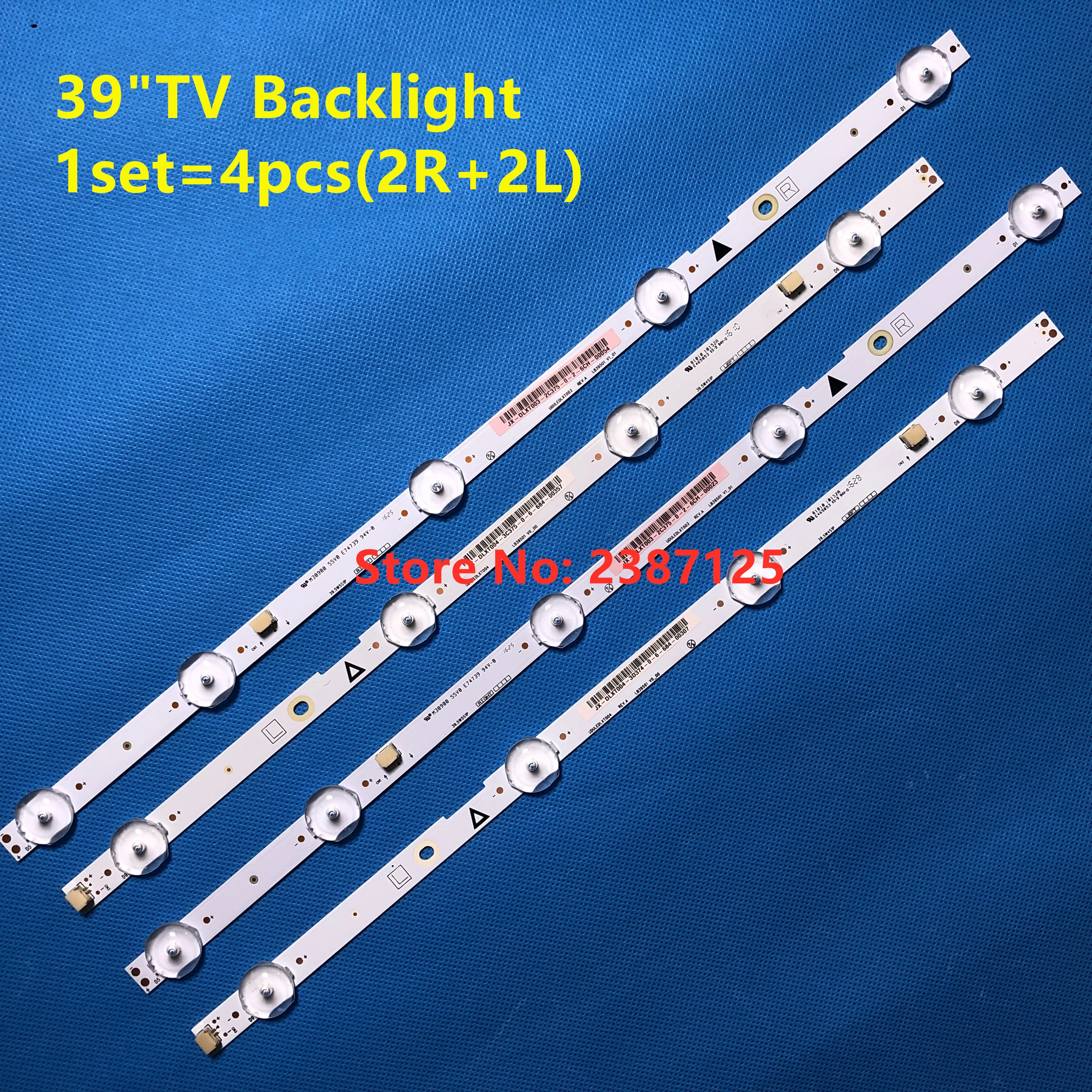 

New 5set LED strip LB39501 V1_01 UDULEDLXT004 UDULEDLXT003 REV.A JX-DLXT004-3C375-0-6-684-00357 JX-DLXT003-2C375-0-2-6CH-00054