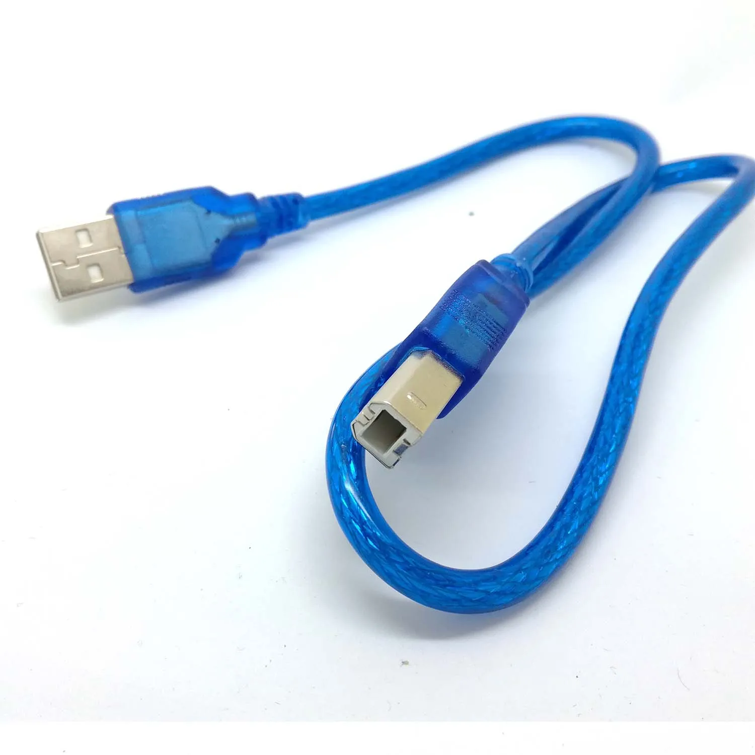 1.5FT 50CM BLUE Short NEW USB High Speed 2.0 A To B Male Cable for Canon Brother Samsung Hp Epson Printer Cord