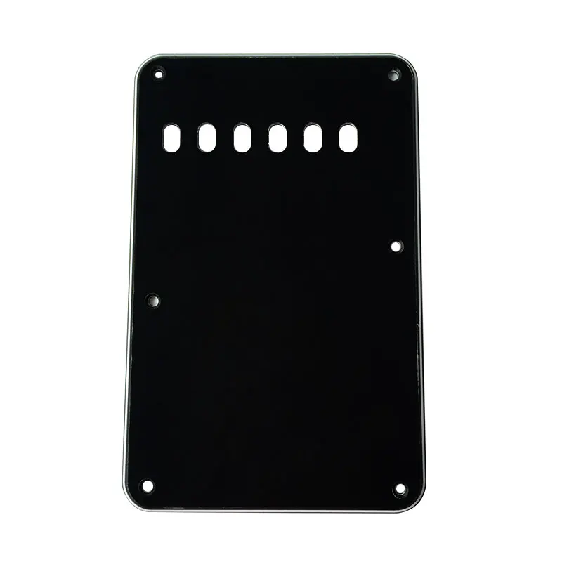 Pleroo Custom Guitar Parts - For Tremolo Cover 6 holes 57 Strat Back Plate Guitar Pickguard Scratch Plate