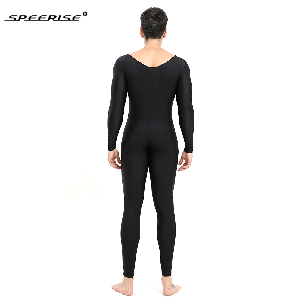 SPEERISE-Body de LICRA de una pieza para mujer, mono de manga larga para adulto, Ropa de baile para hombre