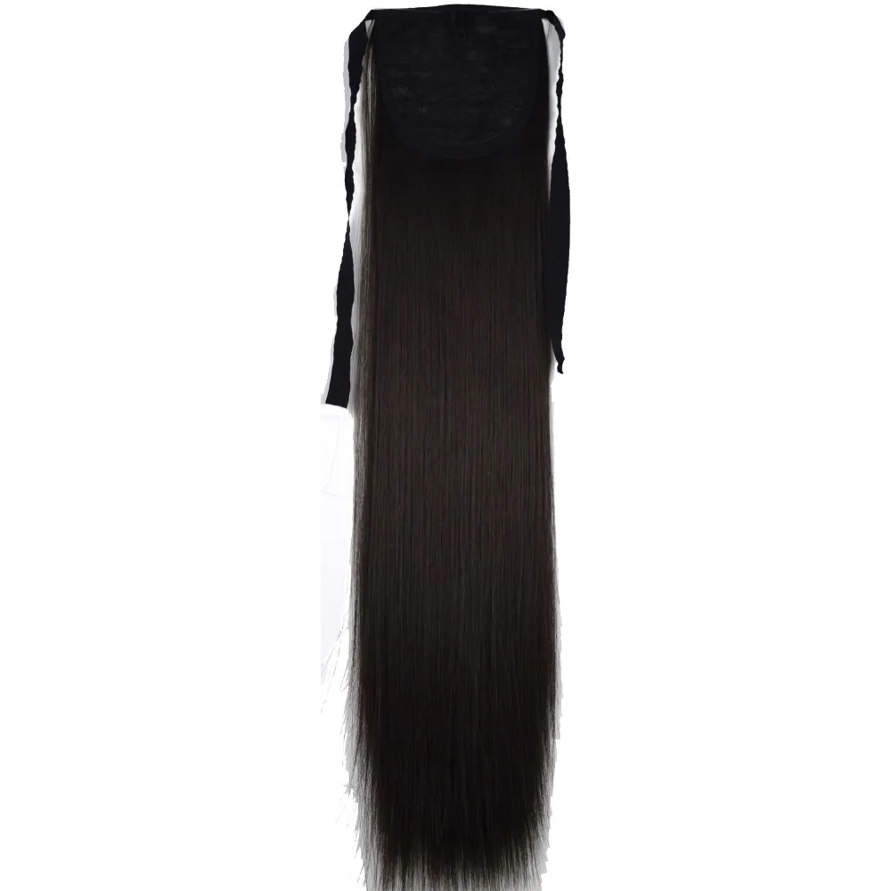 TOPREETY Synthetic Fiber Heat Resistant Straight Ribbon Ponytail Extensions 1006