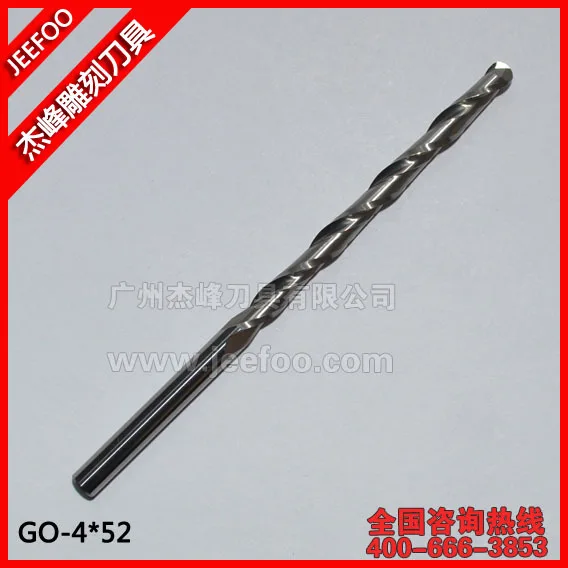 

4*52 Two Flutes Ball Nosed Carbide End Mills, CNC Cutting Tools, Mill Bits, CNC Router Bits for Engraving Tools