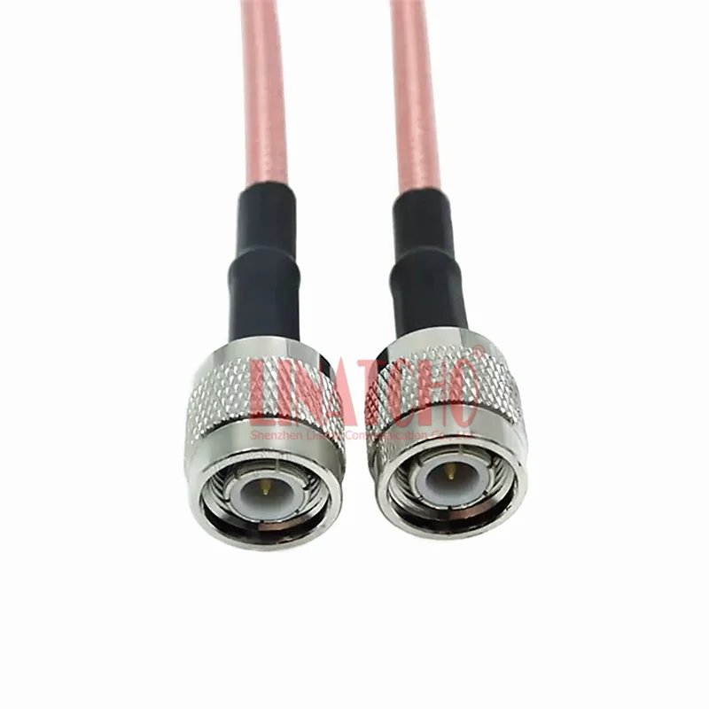 1 meter double shield silver plate RG142 coaxial male to male TNC antenna cable