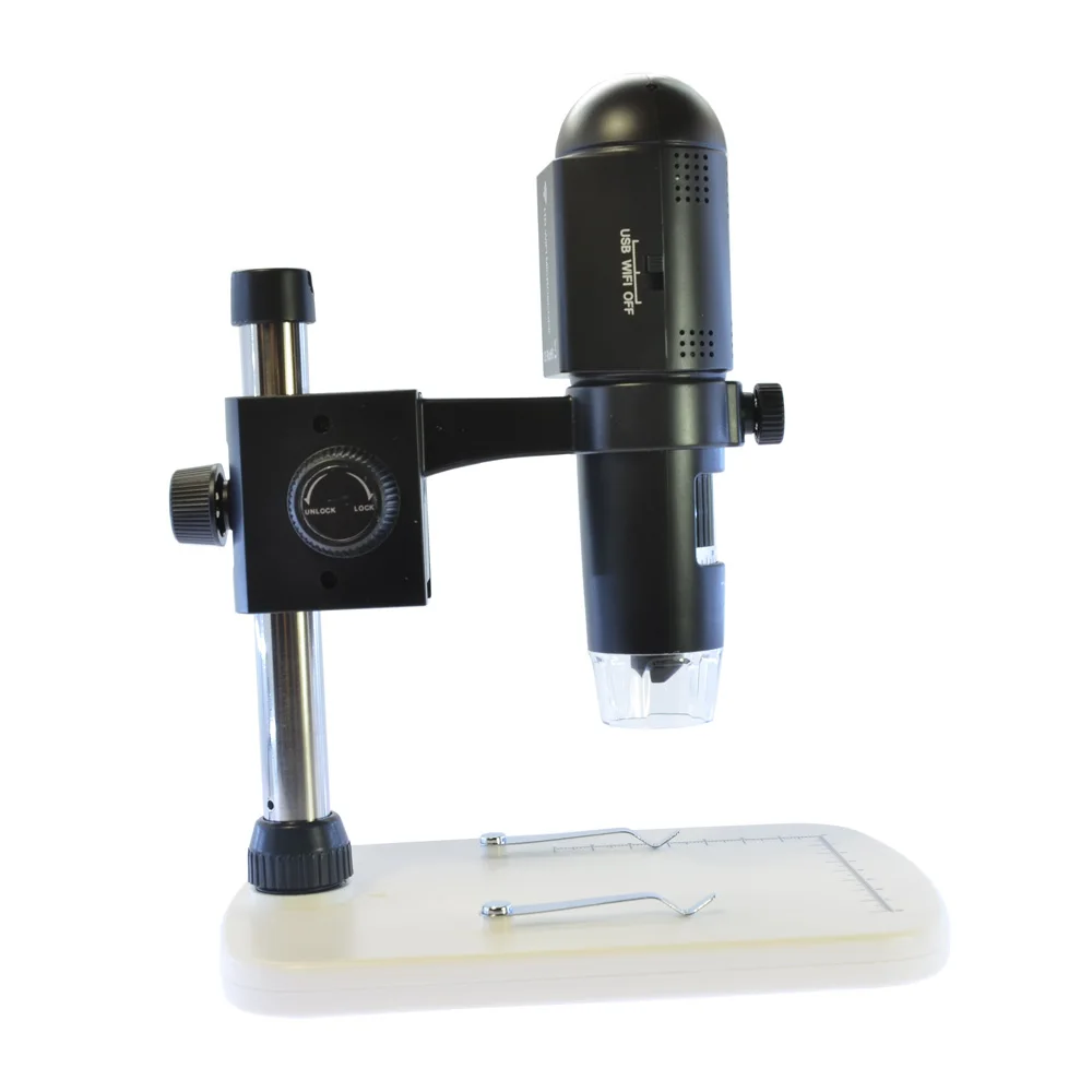 720P HD Wifi USB Digital Magnifier Industrial Microscope Camera 200x Handhold Endoscope With Light Table Stand