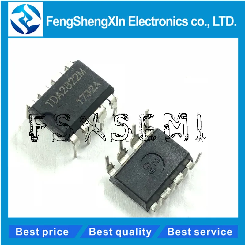10pcs/lot TDA2822M DIP8 SOP8 TDA2822 SOP DIP 2822M DIP-8 SOP-8  DUAL LOW-VOLTAGE POWER AMPLIFIER IC