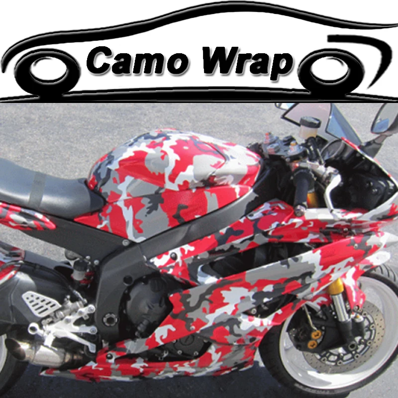 Black Red Grey Vinyl Film Car Wrap PVC Adhesive Car Sticker Film Motorcycle Scooter Vehicle Body Camouflage Foil Wrapping ORINO