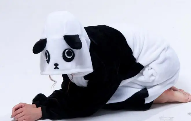 Cartoon animal conjoined Panda Pajamas Unisex Animal Onesies Sleepwear Jumpsuit Pyjamas Kigurums Animal onesies pajamas