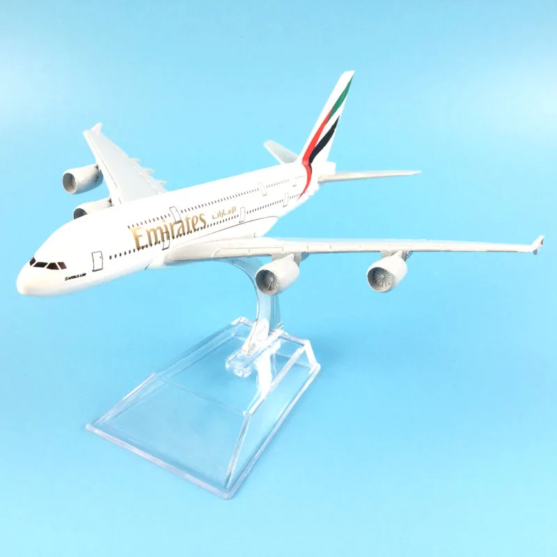A380エミレーツエアウェイズ飛行機16センチメートル金属合金模型飛行機