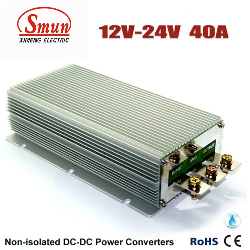 

Step Up DC DC Converter 12V TO 24V 40A 960W Waterproof Car Power Supply