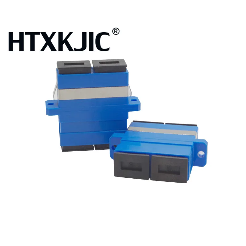Đặc biệt Bán Buôn Viễn Thông lớp 100 CÁI NEW SC/UPC Kép Sợi Nối Adapter Coupler Mặt Bích Miễn phí Giao Nga