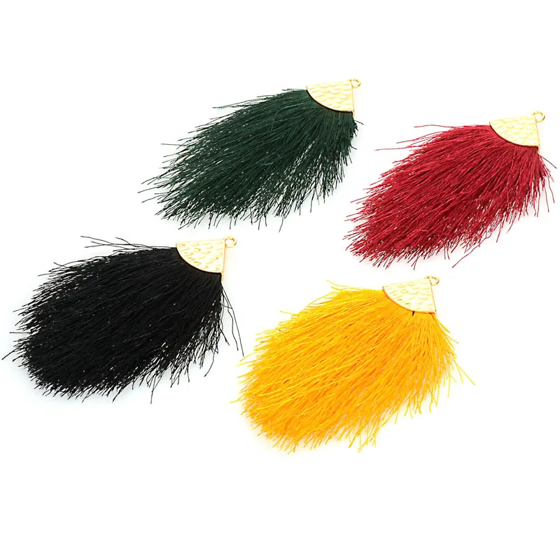 New Arrival 4 Pieces 8-9 CM Handmade Bohemia Uneven Rough Cut Tassel For Diy Dangle Earring & Necklace Jewelry Making