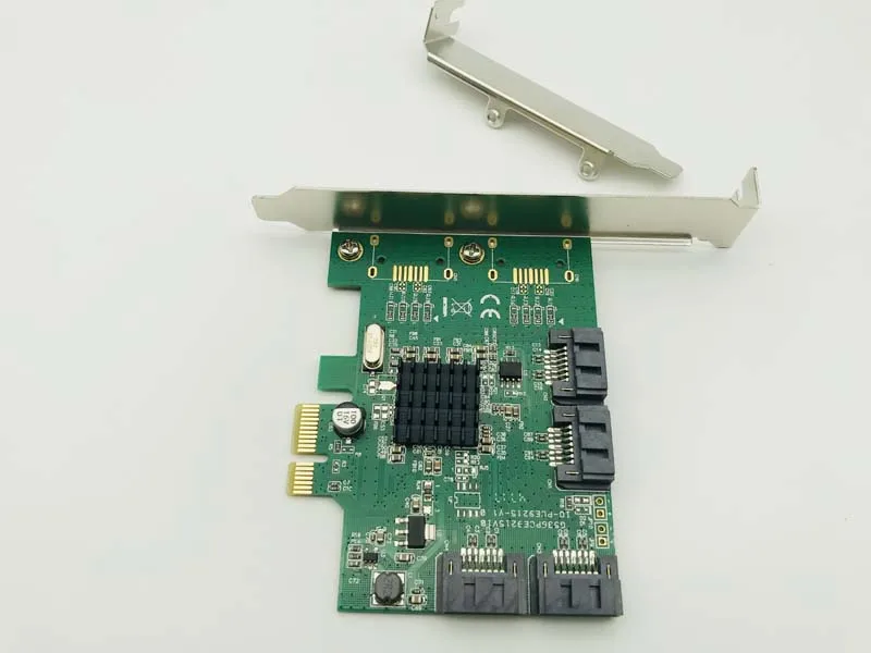 Placa de expansão sata 3.0, de alta qualidade, 6 gb/s, 88se9215, 4 portas, interno, pci-express