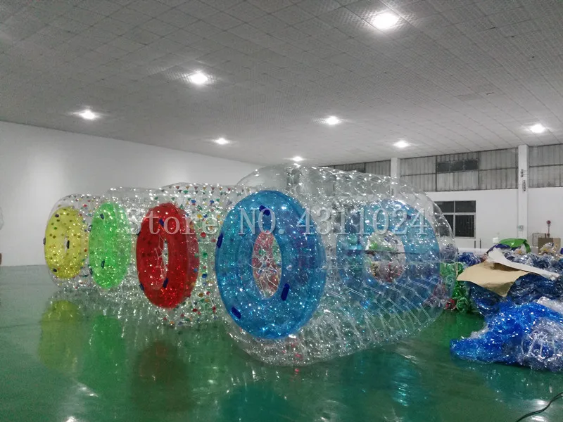 

Free Shipping 2.4*2.2m 0.8mm TPU Inflatable Water Roller,Inflatable Rolling Ball Inflatable Water Wheel For Kids and Adult