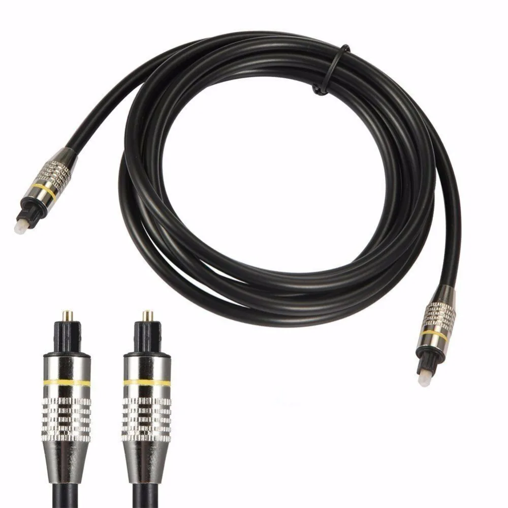 5FT/1.5M CABLE AUDIO NUMERIQUE DIGITAL TOSLINK HAUTE PERFORMANCE FIBRE OPTIQUE MALE MALE