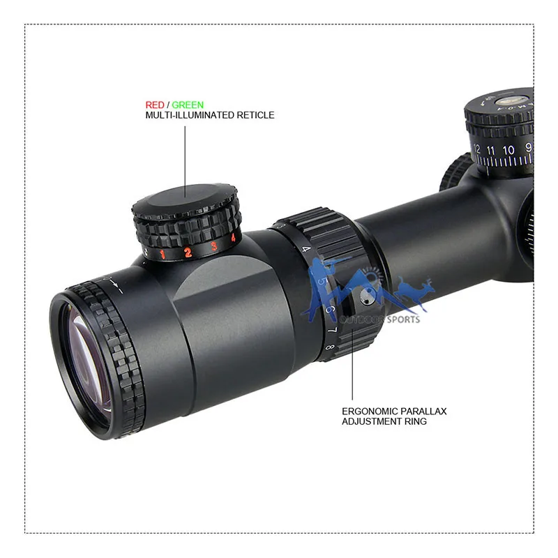 

New Tactical Scope 3-12X TR3-12x40 Spotting Rifle Scope For CS Game Real Hunting Shooting OS1-0286