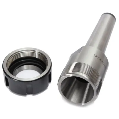 

In stock ER32 MT3 Taper Collet Chuck Holder CNC Milling Lathe Straight Tool Silver+Black