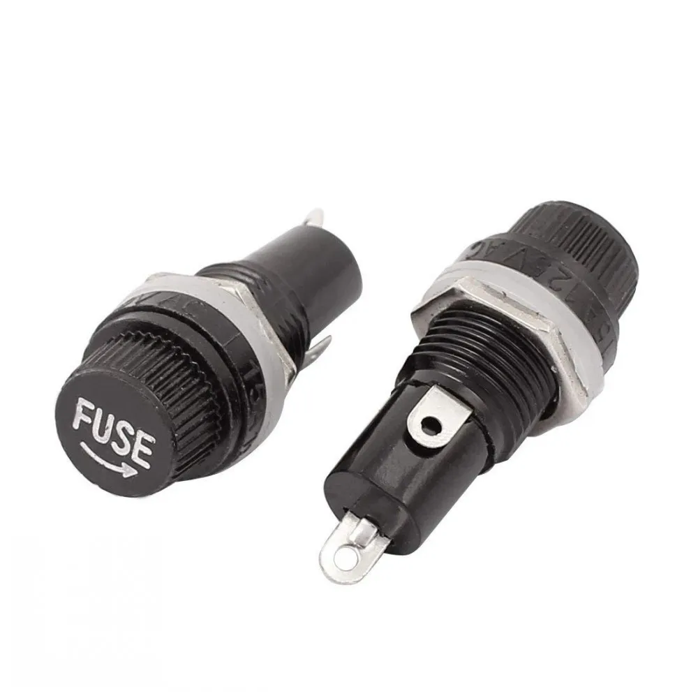 50 Stück 5*20mm Schwarze Sicherungshalter 5X20 Schwarze Sicherungsrohr-Sockelhalterung für 5*20 Sicherungs-Panelmontage-Halterungen – Detail 4