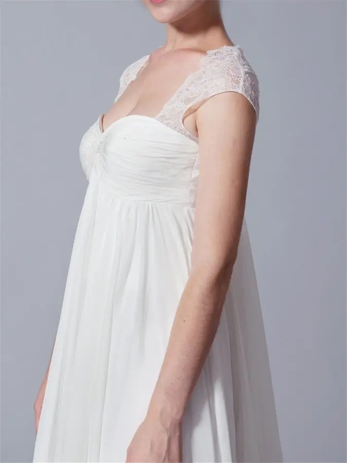 ENSOTEK-Robe de Mariée en Dentelle de Grande Taille, Tenue de Mariage Personnalisée, avec Perles, Taille Compensée, pour Tous les Patients, 2020