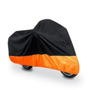 UV Impermeável Tampa Da Motocicleta, Chuva e Capa Poeira, Acessórios ao ar livre, Harley, Honda, Vitória, Kawasaki, Yamaha, Suzuki, XL, XXL, XXXL, 180T 12 principais vendas capa de chuva honda - №2