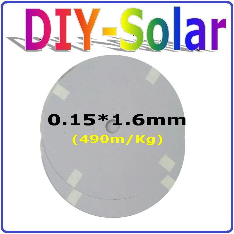 0.15*1.6mm Solar Cell Tab Wire ,Solar Cell Soldering Wire,Solar Tabbing Wire, DIY Solar Cell Soldering  490m PV Ribbon