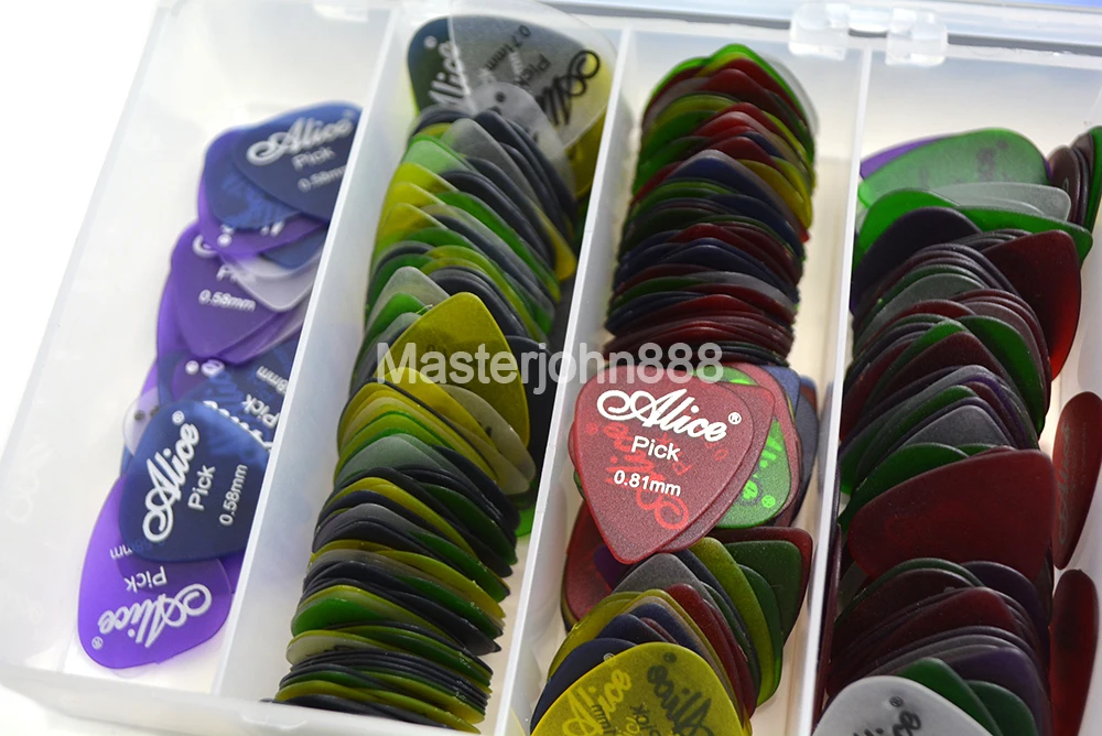 

Lots of 100pcs Alice Matte Clear Electric/Acoustic Guitar Picks 6 Thickness Optional Free Shipping