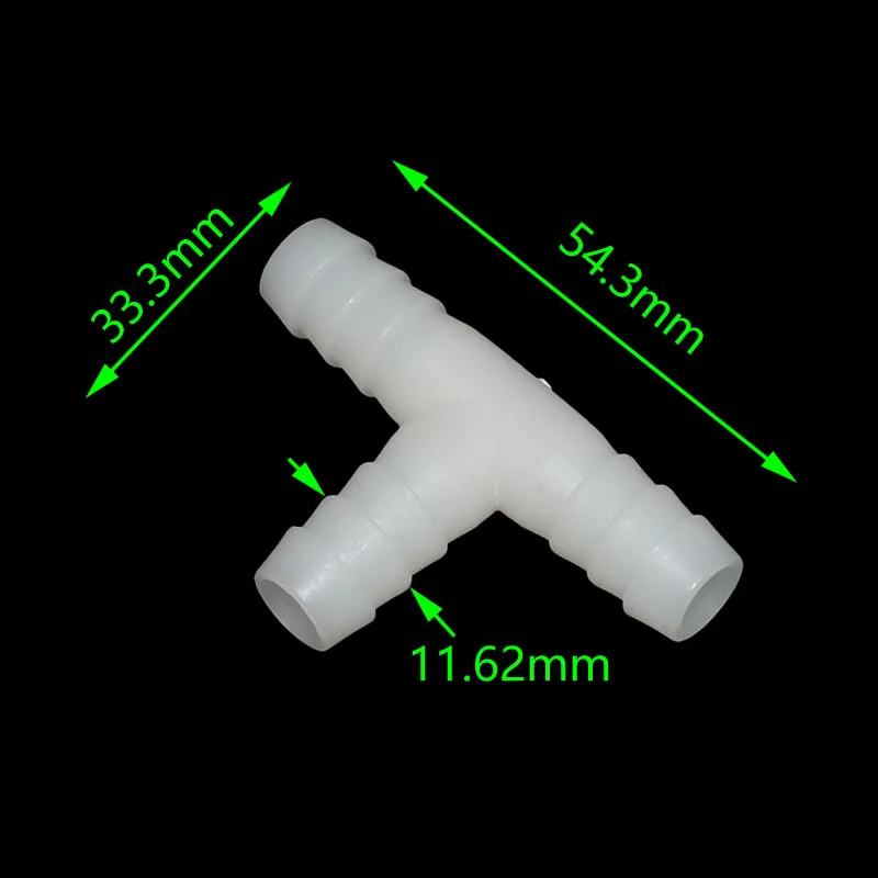 10mm garden irrigation tee water Tee Connector Garden hose splitter barb joint Breeding drinking fountain 200pcs