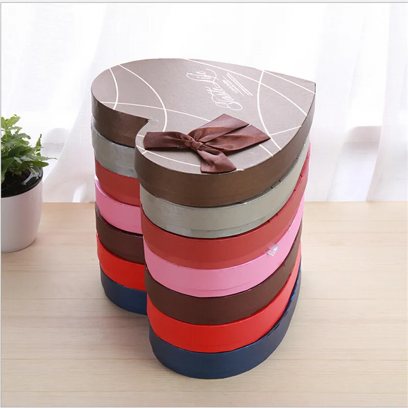 heart shape 28*21*4cm Gift Packaging Paper Box For Event Party Wedding Candy Chocolate Bakery Baking Cake DIY Soap Packing