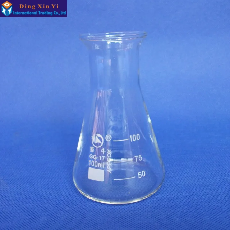 

(8 шт./партия) 100 мл стеклянная коническая колба стеклянная колба Erlenmeyer колба 100 мл лабораторное использование стеклянная треугольная колба BORO glass,GG17,Pyrex