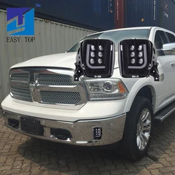 Smoke Lens LED Lamp Fog Lights For 2013-2017 Dodge Ram 1500 2500 3500