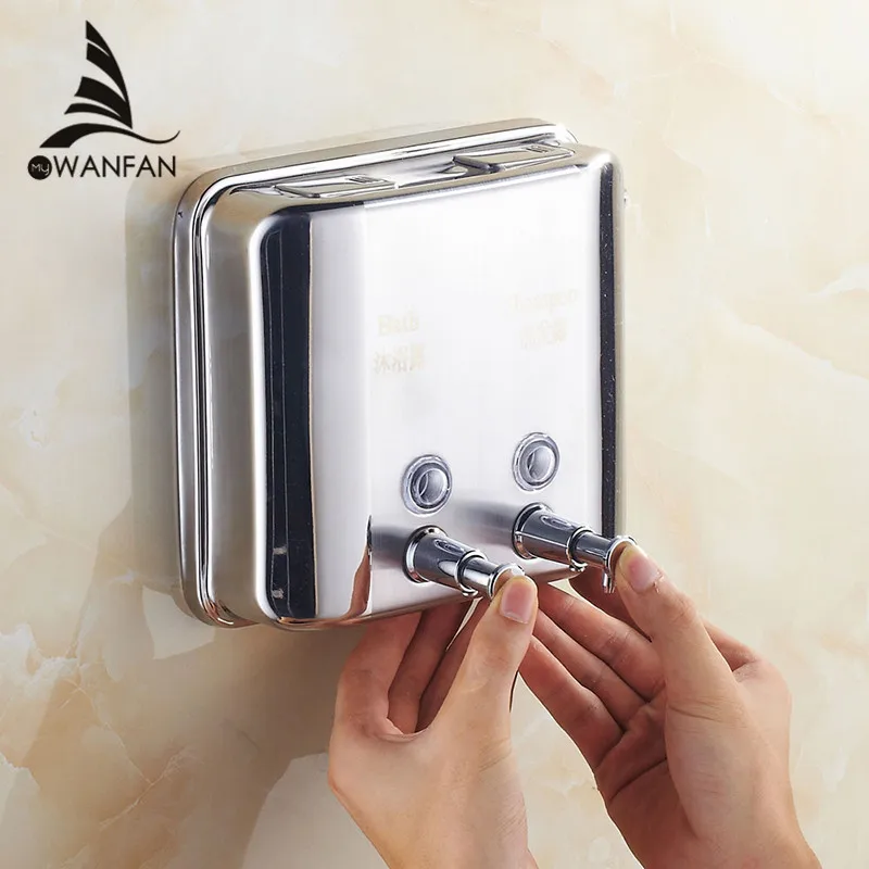 Liquid Soap Dispensers 1500ml Stainless Steel Touch Soap Dispenser Square Bathroom Kitchen Dispenser For Liquid Soap WF-18021