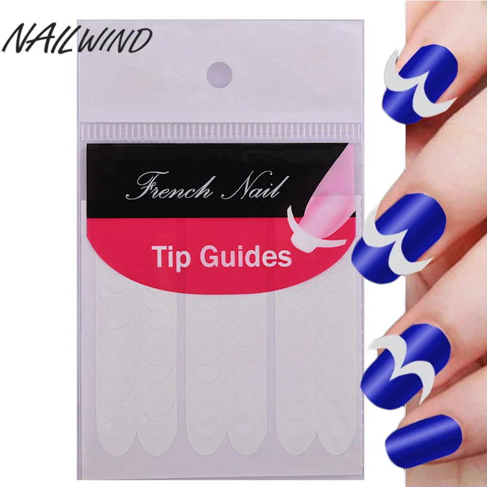 

NAILWIND 1pcs/lot Nail Art Manicure Smile Tip Guides Nail Art Sticker & Decal Women Makeup Tools For Fringe Decoration