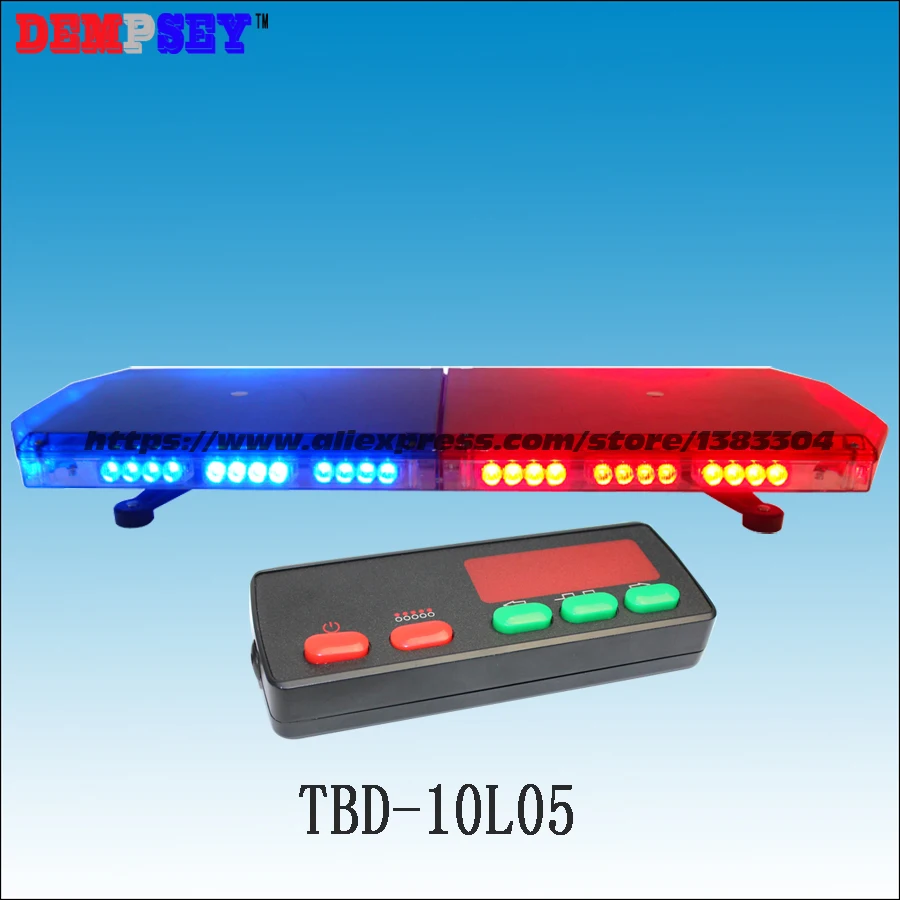 

TBD-10L05 LED Emergency Warning Lightbar,Ambulance/fire/truck/police/vehicle lightbars,Red&Blue strobe flashing warning lightbar