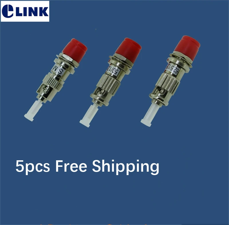 

FC-ST optical fibre FM hybrid coupler female-male VFL use fiber optic ST-FC connector ftth adapter free shipping ELINK 5PCS