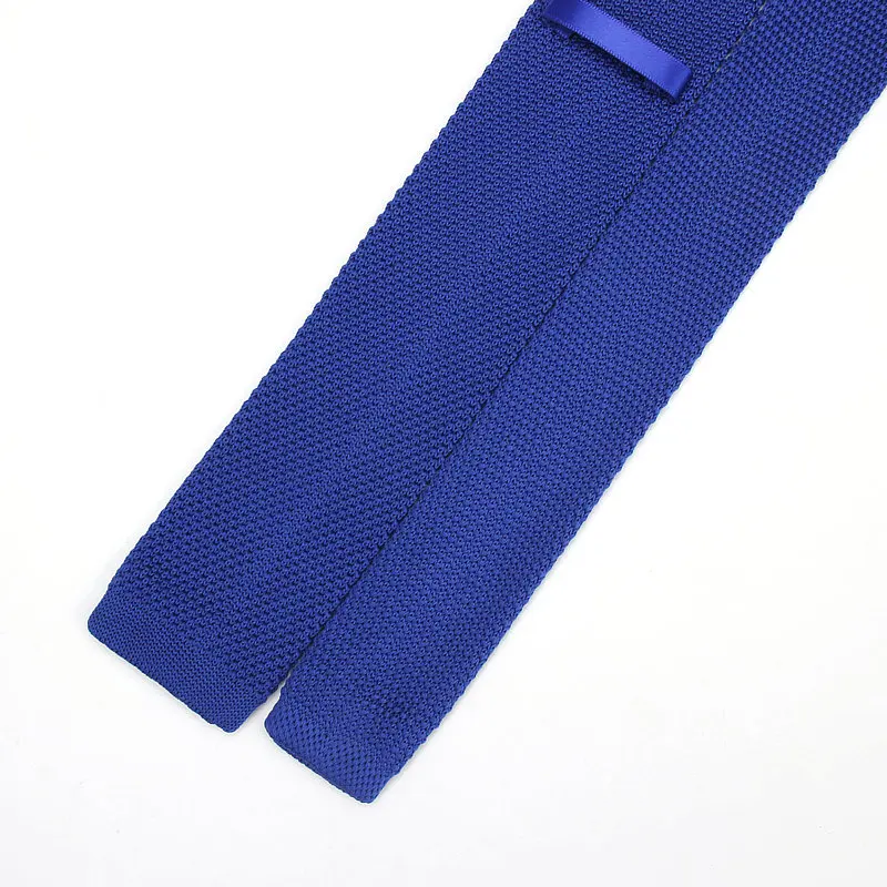 Fashion Burgundy Retro Neck Tie Wedding Knitted Ties for Men Skinny Ties Man Gravata Polyester Narrow Knitted Neckties Navy