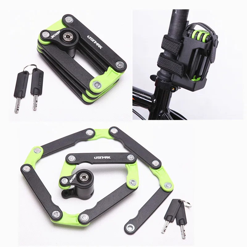 Anti-theft Foldable Magic U Lock, Steel Bike Motor Locks, Bicycle Accessories, Bicycle Accessories, New