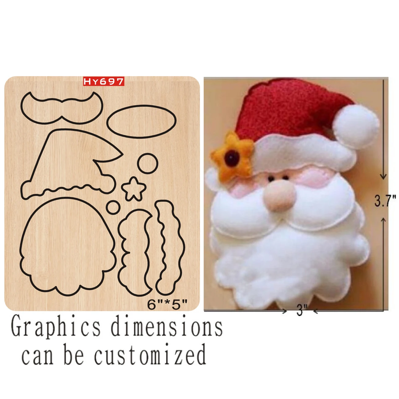 Santa Claus cutting dies 2019 new die cut &wooden dies Suitable  for common die cutting  machines on the market