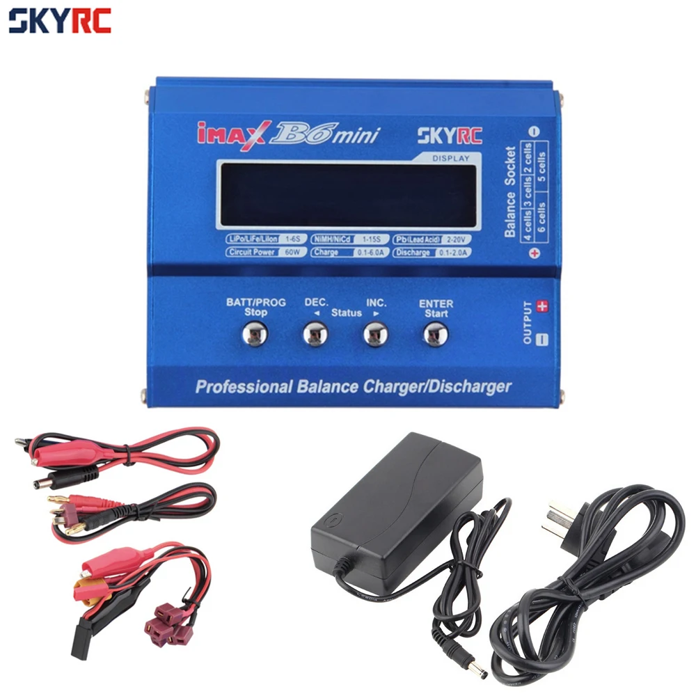 SKYRC Imax B6 Mini Professional Battery Balance Charger +15V 6A Adapter For RC Helicopter Drone Charging